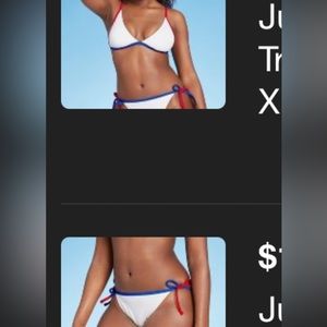 2 piece color block bikini 👙